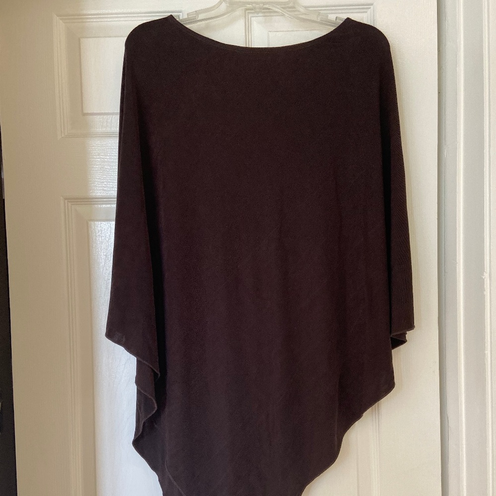 Chico's Travelers  brown slinky poncho